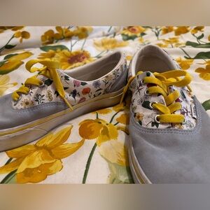 Custom Floral Periwinkle Vans Rare Size 7.5